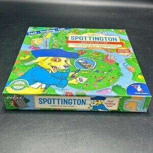 eeBoo Spottington Boston Edition Board Game, 7 Double-Sided Boards, 250 Cards